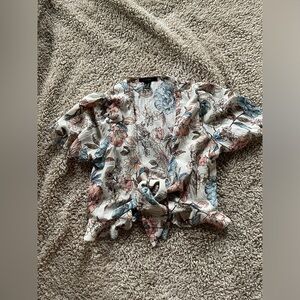 Forever 21 floral crop top